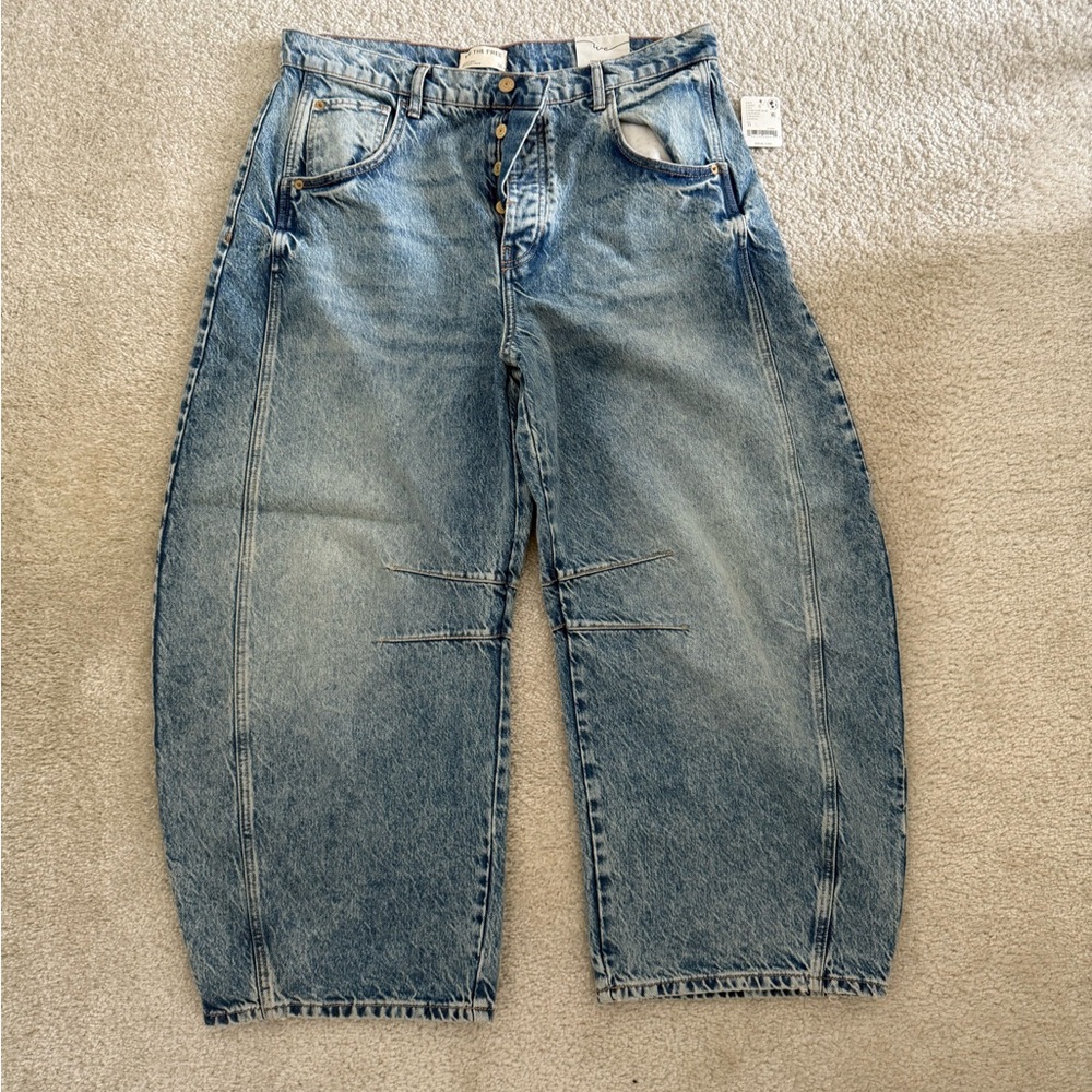 Free People Barrel Jeans NWT